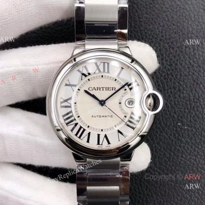 V6 Factory V7 version Ballon Bleu Cartier Stainless Steel Automatic Watch 42mm